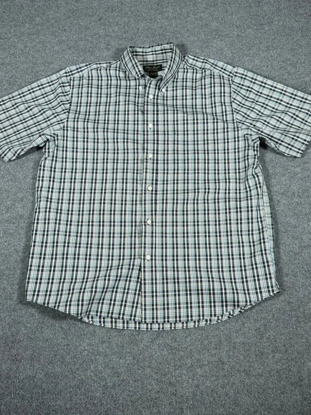 Eddie Bauer Wrinkle Resistant Relaxed Fit Button Down Shirt Mens Large